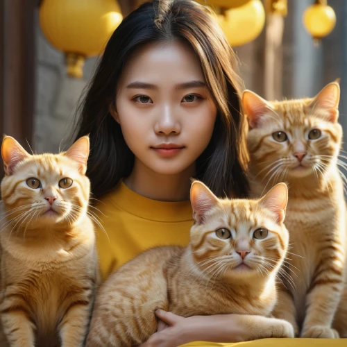 cat lovers,cute cat,cat family,phuquy,yellow orange,kittens,two cats,yellow,lucky cat,cat's cafe,felines,cat,cats,han thom,cat supply,chinese pastoral cat,golden color,cat image,burmese,street cat,Photography,General,Natural