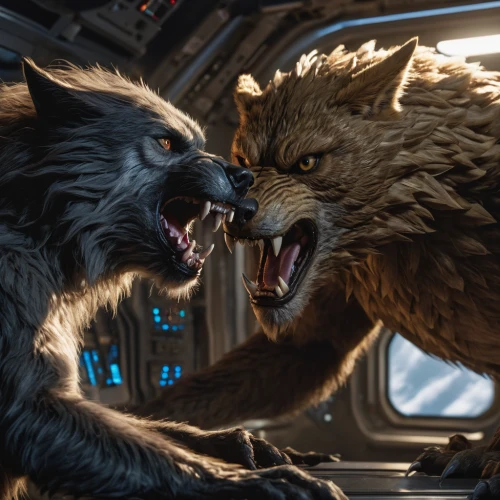 two wolves,wolves,wolf couple,werewolf,werewolves,fury,guardians of the galaxy,confrontation,fight,battle,roaring,wolfman,wildcat,predation,furious,passengers,assault,prey,animal film,wolf hunting,Photography,General,Natural