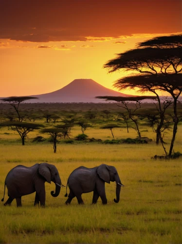 african elephants,tsavo,serengeti,east africa,african elephant,kenya africa,african bush elephant,mount kilimanjaro,africa,samburu,kilimanjaro,elephant herd,kenya,tanzania,elephants,great mara,elephant with cub,safaris,elephantine,elephant tusks,Art,Artistic Painting,Artistic Painting 26
