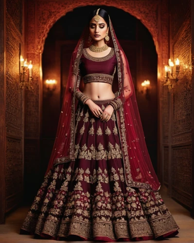 indian bride,bridal dress,bridal clothing,diwali,golden weddings,indian girl,indian woman,black-red gold,sari,bridal,indian,mehendi,gold-pink earthy colors,brown fabric,indian celebrity,dark pink in colour,bridal jewelry,radha,bollywood,wedding frame,Conceptual Art,Daily,Daily 22