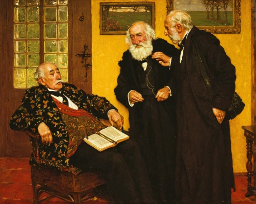 theoretician physician,academic dress,exchange of ideas,the conference,academic conference,albert einstein and niels bohr,men sitting,children studying,conversation,lawyers,contemporary witnesses,advisors,preachers,physician,tutor,consulting room,lawyer,spectator,appointment,shoemaker,Art,Artistic Painting,Artistic Painting 32