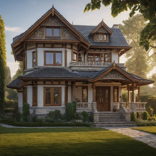 wooden house,victorian house,victorian,half-timbered,victorian style,log home,timber house,half timbered,new england style house,beautiful home,danish house,summer cottage,swiss house,country house,traditional house,chalet,house in the forest,bungalow,two story house,house shape,Photography,General,Natural