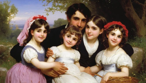 bougereau,parents with children,mulberry family,bouguereau,mother with children,franz winterhalter,young couple,parents and children,the mother and children,nettle family,mother and children,rose family,families,family hand,the dawn family,pictures of the children,group of people,happy family,mahogany family,a family harmony,Conceptual Art,Graffiti Art,Graffiti Art 06