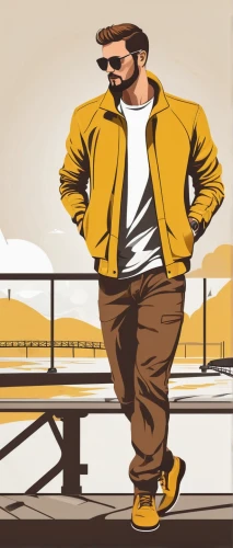 vector illustration,fashion vector,vector graphic,vector graphics,background vector,vector art,man on a bench,men clothes,male poses for drawing,vector image,advertising figure,man's fashion,yellow background,a pedestrian,animated cartoon,pedestrian,portrait background,adobe illustrator,clip art 2015,khaki pants,Unique,Design,Logo Design