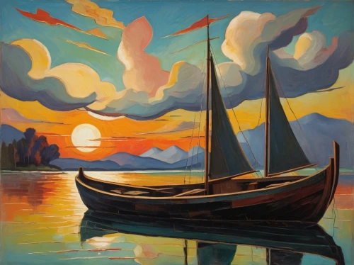 boat landscape,sailing-boat,sailing boat,sailing boats,sailboat,sail boat,sailboats,fishing boats,old wooden boat at sunrise,sailing orange,wooden boats,fishing boat,wooden boat,sailing ship,rowboats,boat on sea,sailing vessel,row boat,boats,sea sailing ship,Art,Artistic Painting,Artistic Painting 35