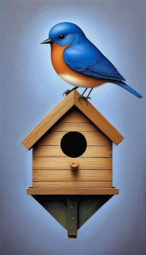 bird house,birdhouse,wooden birdhouse,birdhouses,nest box,bird painting,bird home,nesting box,western bluebird,bluebird perched,eastern bluebird,blue wren,tickell's blue flycatcher,male bluebird,birdfeeder,twitter logo,blue bird,bluebird,decoration bird,wordpress icon,Illustration,Abstract Fantasy,Abstract Fantasy 22