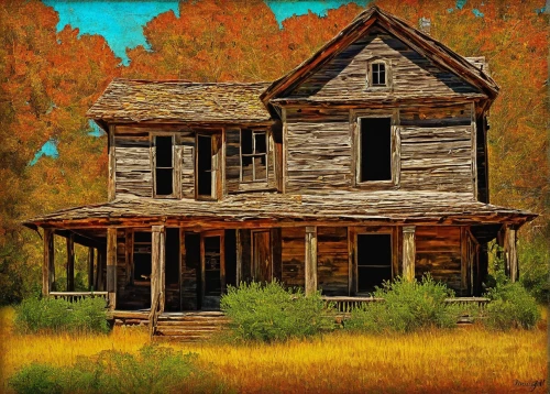 abandoned house,old house,lonely house,wooden house,old home,log cabin,house painting,house in the forest,log home,abandoned place,witch's house,cottage,witch house,home landscape,country cottage,ancient house,little house,crispy house,small house,homestead,Art,Classical Oil Painting,Classical Oil Painting 30