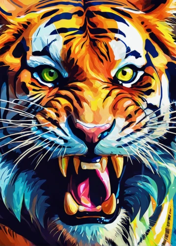 tiger,tiger png,a tiger,tigers,tigerle,bengal tiger,tiger head,asian tiger,roar,royal tiger,roaring,siberian tiger,bengal,young tiger,to roar,amurtiger,world digital painting,digital painting,sumatran tiger,felidae,Conceptual Art,Oil color,Oil Color 21
