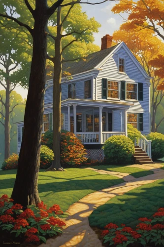 home landscape,house painting,country house,country cottage,new england style house,summer cottage,houses clipart,beautiful home,old colonial house,cottage,farm house,house painter,country estate,woman house,dandelion hall,farmhouse,house in the forest,cape cod,fall landscape,new england,Conceptual Art,Daily,Daily 33