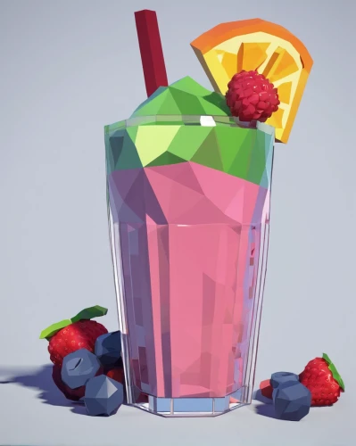 fruitcocktail,blender,berry shake,colorful drinks,strawberry drink,frozen drink,low poly,strawberry juice,raspberry cocktail,tropical drink,fruit cocktails,sangria,neon drinks,fruit cup,fruit juice,low-poly,health shake,smoothie,cocktail shaker,cocktail,Unique,3D,Low Poly