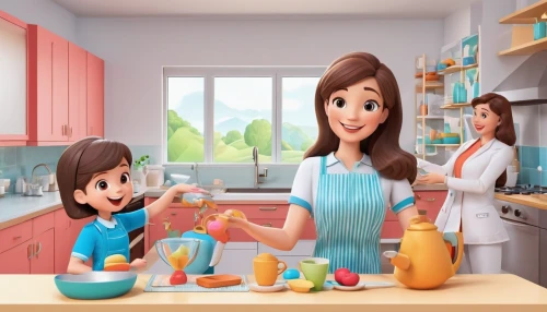 girl in the kitchen,star kitchen,cute cartoon image,doll kitchen,food preparation,domestic life,cooking show,big kitchen,food and cooking,animated cartoon,kitchenware,kitchen interior,the kitchen,children's background,domestic,cute cartoon character,kitchen,kitchen utensils,girl with cereal bowl,cookware and bakeware,Unique,3D,3D Character