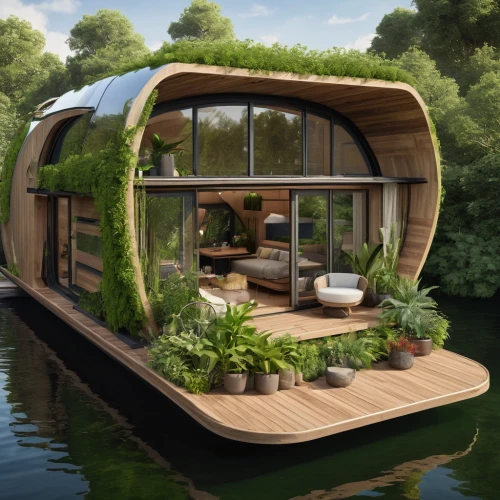 houseboat,floating huts,eco-construction,cube stilt houses,floating island,floating on the river,floating islands,mobile home,inverted cottage,eco hotel,house by the water,house trailer,cubic house,floating stage,boat house,grass roof,picnic boat,pontoon boat,recreational vehicle,smart home,Photography,General,Natural
