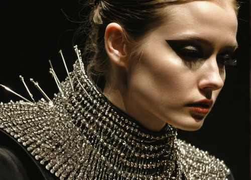 embellished,collar,feather jewelry,gothic fashion,spikes,jeweled,swath,headdress,embellishments,jewellery,embellishment,bridal accessory,adornments,jewelry,silversmith,biomechanical,body jewelry,haute couture,harnessed,drusy,Illustration,Realistic Fantasy,Realistic Fantasy 14