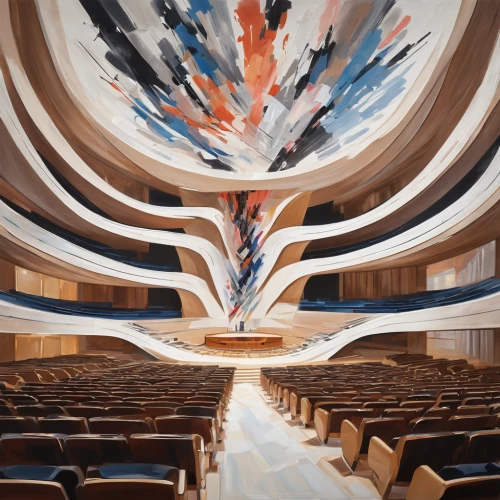 theater curtain,empty theater,concert hall,panoramical,musical dome,church painting,national cuban theatre,disney concert hall,smoot theatre,lecture hall,theater stage,disney hall,oval forum,stage design,stage curtain,immenhausen,amphitheater,dupage opera theatre,walt disney concert hall,theater,Conceptual Art,Oil color,Oil Color 10