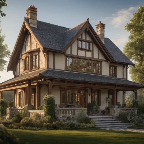 victorian house,new england style house,victorian,wooden house,victorian style,country cottage,house in the forest,summer cottage,country house,3d rendering,house drawing,beautiful home,country estate,log home,timber house,render,house in the mountains,traditional house,cottage,home landscape,Photography,General,Natural