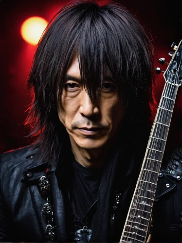 jin deui,yukio,shirakami-sanchi,born 1953-54,lead guitarist,ibanez,rock,choi kwang-do,rock music,guitar player,temples,guitar head,asian semi-longhair,rock salt,black crow,guitarist,kame sennin,loudness,luthier,guitor,Illustration,Abstract Fantasy,Abstract Fantasy 22