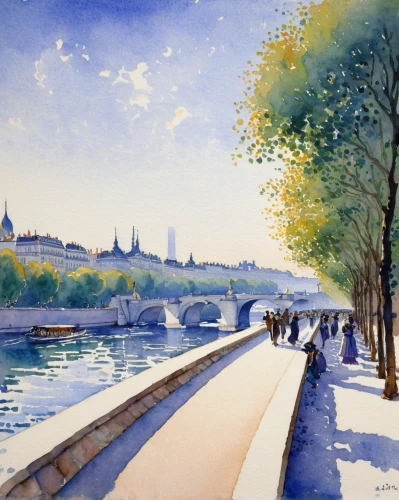 watercolor paris,watercolor paris shops,watercolor paris balcony,river seine,watercolor,charles bridge,watercolor painting,embankment,watercolour,watercolor paint,tuileries garden,universal exhibition of paris,paris,watercolors,hohenzollern bridge,watercolor blue,bridge new europe,water color,orsay,pont d'avignon,Illustration,Paper based,Paper Based 07