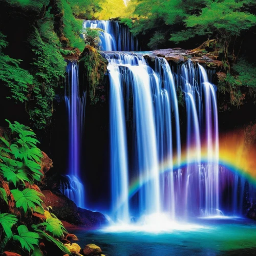 brown waterfall,water fall,rainbow bridge,green waterfall,cascading,waterfalls,waterfall,colorful water,wasserfall,water falls,bridal veil fall,rainbow background,falls,ilse falls,colorful background,background colorful,rainbow colors,splendid colors,falls of the cliff,water flow,Conceptual Art,Oil color,Oil Color 19