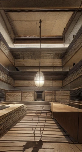 wooden sauna,wooden beams,box ceiling,ceiling construction,attic,daylighting,wooden roof,sauna,wooden construction,concrete ceiling,loft,kitchen interior,ceiling ventilation,wooden floor,empty interior,wood floor,wooden track,track lighting,archidaily,dugout,Commercial Space,Working Space,Vintage