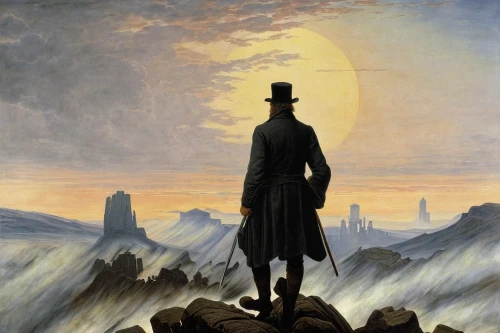 silhouette of man,man silhouette,joseph turner,the wanderer,hans christian andersen,pilgrim,standing man,man at the sea,founding,abraham lincoln,the silhouette,towards the top of man,art silhouette,napoleon,man and horses,emancipation,longitude,guards of the canyon,walking man,the spirit of the mountains,Illustration,Paper based,Paper Based 20