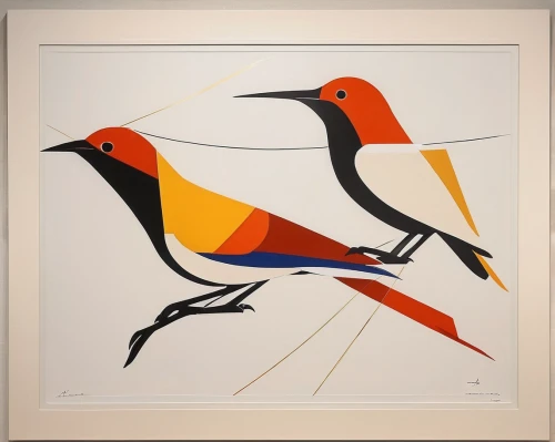 bird frame,birds on a branch,old world oriole,passerine parrots,bird painting,bird couple,group of birds,birds on branch,colorful birds,bird robins,songbirds,gujarat birds,ornithology,migratory birds,oriole,passenger pigeon,the birds,key birds,birds,crossbills,Art,Artistic Painting,Artistic Painting 44