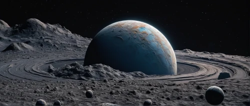 lunar landscape,alien planet,earth rise,exoplanet,saturnrings,moon surface,alien world,asteroid,iapetus,terraforming,moonscape,futuristic landscape,ice planet,space art,lunar surface,planet,moon base alpha-1,planet eart,planetarium,kerbin planet,Conceptual Art,Sci-Fi,Sci-Fi 11