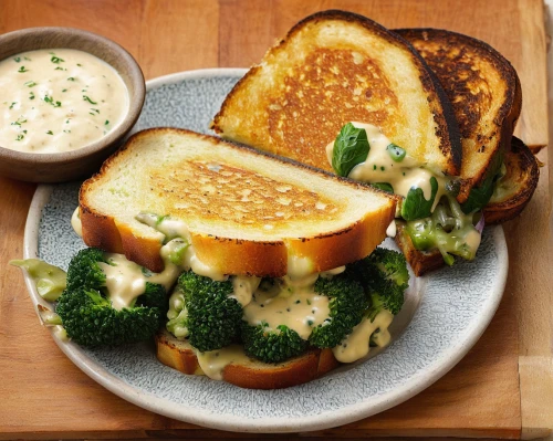 grilled cheese,shrimp toast,grilled bread,blue cheese dressing,oven-baked cheese,texas toast,garlic bread,ranch dressing,béchamel sauce,béarnaise sauce,beef steak toast,croque-monsieur,shrimp sandwich,camembert cheese,cheese bread,grilled food,melt sandwich,hollandaise sauce,thousand island dressing,danish blue cheese,Illustration,Paper based,Paper Based 27