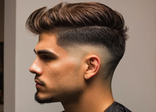 pompadour,mohawk hairstyle,asymmetric cut,caesar cut,mohawk,semi-profile,hair shear,rockabilly style,smooth hair,hairstyle,crew cut,profile,barber,pomade,full-profile,layered hair,feathered hair,stylograph,mullet,quiff,Illustration,Realistic Fantasy,Realistic Fantasy 03