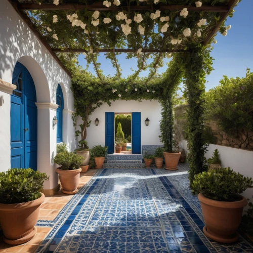 spanish tile,majorelle blue,moroccan pattern,morocco,riad,marrakesh,blue door,blue doors,courtyard,puglia,provencal life,djerba,mykonos,mediterranean,the balearics,patio,alentejo,folegandros,marrakech,essaouira,Photography,General,Natural