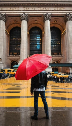 man with umbrella,grand central station,grand central terminal,nyse,wall street,stock exchange broker,weatherproof,protection from rain,new york streets,walking in the rain,overhead umbrella,rain protection,rainy day,rain stoppers,stock market collapse,rainy weather,capital markets,umbrella,little girl with umbrella,umbrella pattern,Art,Classical Oil Painting,Classical Oil Painting 16