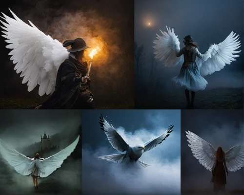 angels of the apocalypse,angelology,angel wings,dark angel,angel wing,the archangel,photo manipulation,fantasy art,angel of death,black angel,image manipulation,wings,uriel,fallen angel,archangel,angel girl,angels,heaven and hell,death angel,winged,Illustration,Retro,Retro 09