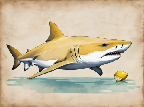 bronze hammerhead shark,sand tiger shark,great white shark,bull shark,requiem shark,shark,rough-toothed dolphin,hammerhead,tiger shark,cartilaginous fish,nurse shark,oncorhynchus,game illustration,cetacea,thunnus,foxface fish,big-game fishing,yellow fish,forage fish,pacific sturgeon,Conceptual Art,Fantasy,Fantasy 23