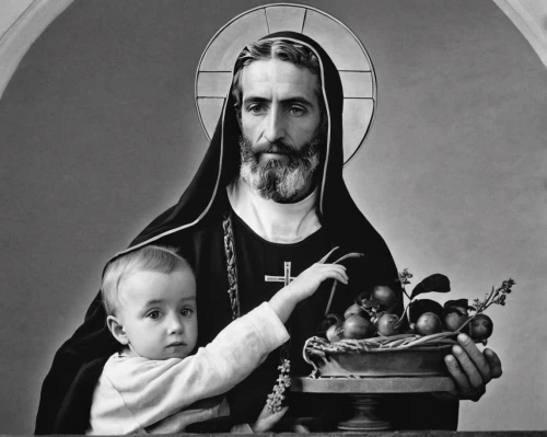hieromonk,carmelite order,benediction of god the father,saint joseph,jesus in the arms of mary,to our lady,holy family,saint ildefonso,saint nicolas,catholicism,seven sorrows,christ child,merciful father,rosary,saint therese of lisieux,saint nicholias,orthodoxy,the order of cistercians,greek orthodox,god the father,Photography,Black and white photography,Black and White Photography 10