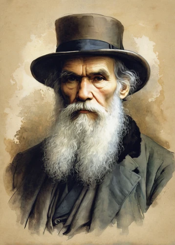 elderly man,old man,old human,abraham,shoemaker,merle black,stovepipe hat,man portraits,craftsman,white beard,pilgrim,artist portrait,portrait background,grandfather,lincoln blackwood,carpenter,jack roosevelt robinson,drover,a carpenter,world digital painting,Illustration,Abstract Fantasy,Abstract Fantasy 01