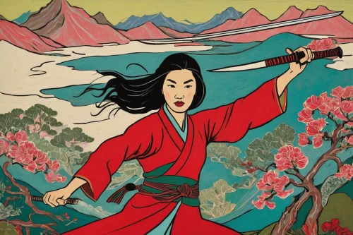 cool woodblock images,mulan,shamisen,japanese art,yi sun sin,samurai,geisha,shakuhachi,katana,oriental painting,woodblock prints,geisha girl,samurai sword,japanese martial arts,kenjutsu,erhu,beautiful girls with katana,dobok,sanshin,samurai fighter,Art,Artistic Painting,Artistic Painting 07