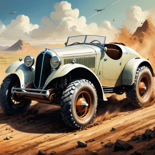 bmw 327,willys-overland jeepster,dodge m37,bmw 328,desert safari,willys jeep,jeep cj,austin 7,desert run,willys jeep truck,vintage cars,ford model a,horch 853,desert racing,vintage vehicle,citroën traction avant,austin 16 hp,vintage buggy,retro vehicle,horch 853 a,Conceptual Art,Fantasy,Fantasy 14