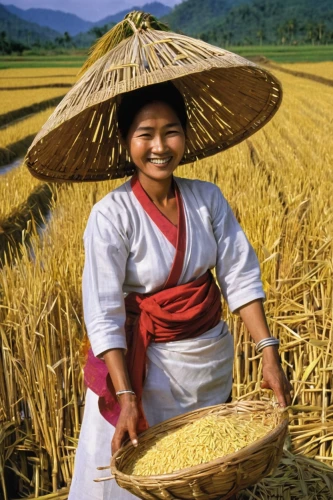 asian conical hat,vietnamese woman,woman of straw,paddy harvest,barley cultivation,rice fields,the rice field,rice field,rice cultivation,indonesian rice,semolina,basket weaver,ricefield,rice straw broom,rice seeds,girl with bread-and-butter,rice paddies,ears of rice,rice bran oil,vietnam,Art,Classical Oil Painting,Classical Oil Painting 01