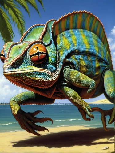 iguana,malagasy taggecko,iguanidae,desert iguana,iguanas,green iguana,iguania,landmannahellir,cretoxyrhina,philomachus pugnax,chroicocephalus ridibundus,varanidae,pachycephalosaurus,cyclura nubila,ring-tailed iguana,yemen chameleon,komodo,meller's chameleon,running frog,tirannosaurus,Conceptual Art,Sci-Fi,Sci-Fi 21
