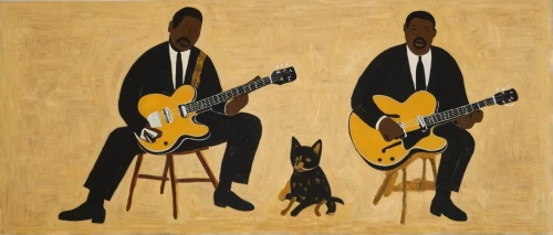 blues and jazz singer,jazz guitarist,musicians,guitar player,folk art,black music note,hound dogs,jazz,sock and buskin,jazz singer,jazz silhouettes,guitar easel,little blacks,black couple,double bass,men sitting,cool pop art,upright bass,gentleman icons,classical guitar,Art,Artistic Painting,Artistic Painting 47