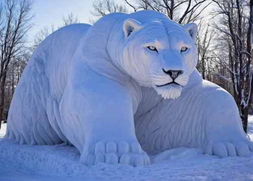 white bear,lion white,white tiger,the amur adonis,white lion,ice bear,white bengal tiger,icebear,polar bear,winter animals,amur adonis,lawn ornament,blue tiger,ice bears,siberian,polar,siberian tiger,stone lion,big cat,lion fountain,Illustration,American Style,American Style 04