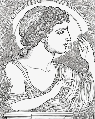 asclepius,coloring page,perseus,apollo and the muses,apollo,lycaenid,artemisia,coloring pages,augustus,2nd century,minerva,bacchus,eros,tiberius,thymelicus,narcissus of the poets,virgo,classical antiquity,la nascita di venere,engraving,Illustration,Children,Children 06