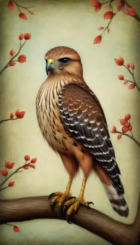 sharp shinned hawk,coopers hawk,bird painting,hawk animal,red shouldered hawk,kestrel,redtail hawk,sparrow hawk,cooper's hawk,new zealand falcon,sparrowhawk,hawk - bird,young hawk,red tailed hawk,broad winged hawk,harp of falcon eastern,red tail hawk,ornamental bird,the hummingbird hawk-purple,an ornamental bird,Illustration,Abstract Fantasy,Abstract Fantasy 06