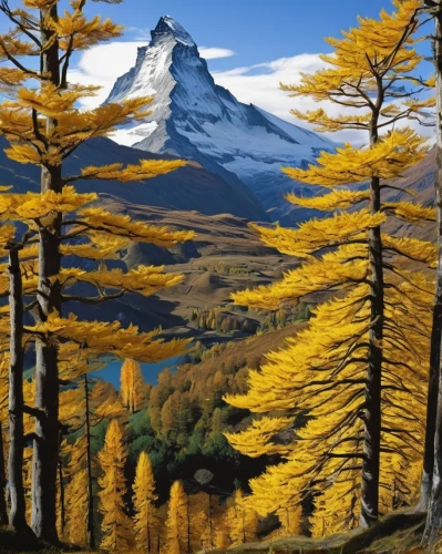 autumn mountains,larch forests,larch trees,mountain landscape,autumn landscape,fall landscape,yellow mountains,mount robson,mountain scene,american larch,mountainous landscape,paine massif,golden trumpet trees,larch tree,tibet,annapurna,torres del paine national park,mountain peak,zermatt,landscape mountains alps,Illustration,Black and White,Black and White 20