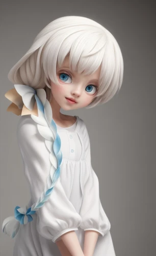 female doll,cloth doll,painter doll,whitey,pierrot,doll figure,clay doll,artist doll,dress doll,handmade doll,elf,porcelain dolls,violet head elf,doll dress,digital painting,3d model,japanese doll,piko,child girl,fairy tale character,Common,Common,Natural