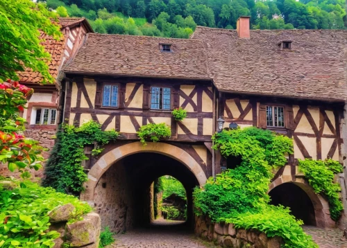 alsace,colmar,franconian switzerland,medieval architecture,dordogne,half-timbered house,timber framed building,colmar city,half-timbered,half-timbered wall,half timbered,france,half-timbered houses,rothenburg,wissembourg,germany,cochem,knight village,strasbourg,bran castle,Illustration,Black and White,Black and White 27