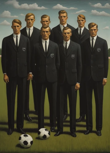 football team,soccer world cup 1954,soccer team,eight-man football,six-man football,soccer players,gentleman icons,footballers,non-sporting group,sports uniform,sportsmen,model years 1960-63,sporting group,grooms,model years 1958 to 1967,football players,businessmen,1965,male youth,priesthood,Art,Artistic Painting,Artistic Painting 02