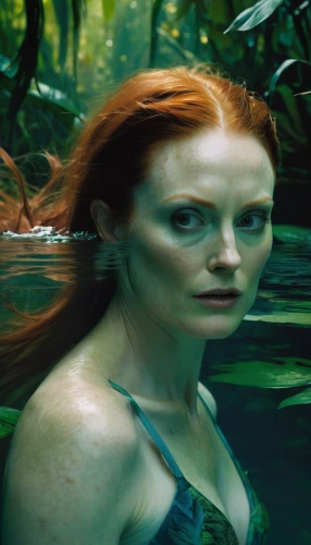 rusalka,the blonde in the river,underwater background,submerged,water nymph,under the water,green water,merfolk,immersed,in water,aquatic herb,aquatic,siren,lagoon,crocodile woman,female swimmer,under water,shallows,girl on the river,submerge,Illustration,Realistic Fantasy,Realistic Fantasy 16