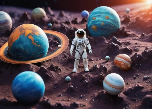 alien planet,alien world,extraterrestrial life,space art,astronaut,astronautics,earth rise,spaceman,planet mars,mission to mars,orbiting,spacesuit,outer space,sci fiction illustration,martian,planets,saturnrings,astronauts,lost in space,spacefill,Unique,3D,Garage Kits