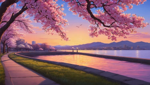 takato cherry blossoms,the cherry blossoms,sakura trees,japanese sakura background,cherry blossoms,cherry trees,cherry blossom tree,sakura tree,landscape background,sakura cherry tree,cherry blossom,purple landscape,sakura background,japanese cherry trees,japan landscape,cold cherry blossoms,cherry blossom tree-lined avenue,sakura cherry blossoms,cherry blossom japanese,cherry tree,Conceptual Art,Fantasy,Fantasy 03