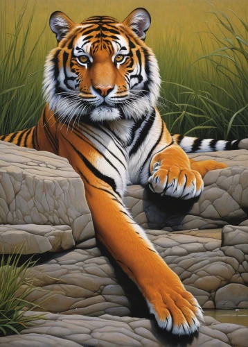 a tiger,bengal tiger,tiger png,asian tiger,tiger,tigers,sumatran tiger,tigerle,siberian tiger,chestnut tiger,bengal,amurtiger,bengalenuhu,type royal tiger,young tiger,felidae,tiger head,tiger cat,tiger cub,oil painting on canvas,Conceptual Art,Daily,Daily 27